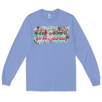 Colony Blue stronger than cancer cancer awareness Long Sleeve Tee - CowGirlArtShop