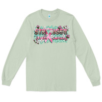 Matcha stronger than cancer cancer awareness Long Sleeve Tee - CowGirlArtShop
