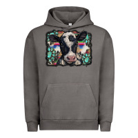 Pigment Tornado western background turquoises gemstones black and white baby cow Urban Hoodie - BarkalooDesign