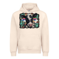 Sandshell western background turquoises gemstones black and white baby cow Urban Hoodie - BarkalooDesign