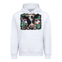 White western background turquoises gemstones black and white baby cow Urban Hoodie - BarkalooDesign