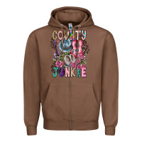 Chestnut country music junkie Zipper Hoodie - CowhideDigitalArt
