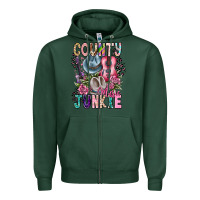 Sports Green country music junkie Zipper Hoodie - CowhideDigitalArt