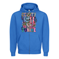 True Royal country music junkie Zipper Hoodie - CowhideDigitalArt