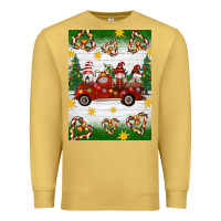 Antique Gold christmas gnomes truck Premium Sweatshirt - Artiststas