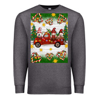 Charcoal Heather christmas gnomes truck Premium Sweatshirt - Artiststas