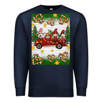 Navy christmas gnomes truck Premium Sweatshirt - Artiststas