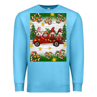 Ocean Blue christmas gnomes truck Premium Sweatshirt - Artiststas