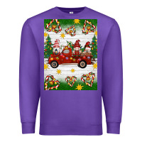 Purple christmas gnomes truck Premium Sweatshirt - Artiststas