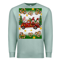 Seafoam christmas gnomes truck Premium Sweatshirt - Artiststas