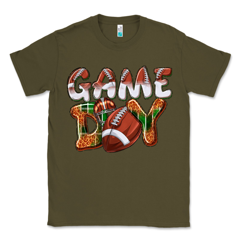 Game Day Leopard Football Classic Tee by NancyCooperArtShop | Teevron