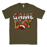 Army Green Game day leopard Football Classic Tee - NancyCooperArtShop