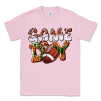 Bubblegum Pink Game day leopard Football Classic Tee - NancyCooperArtShop