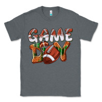 Charcoal Heather Game day leopard Football Classic Tee - NancyCooperArtShop