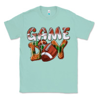 Seafoam Game day leopard Football Classic Tee - NancyCooperArtShop