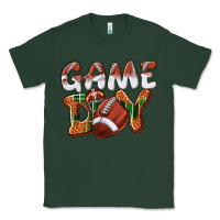 Sports Green Game day leopard Football Classic Tee - NancyCooperArtShop