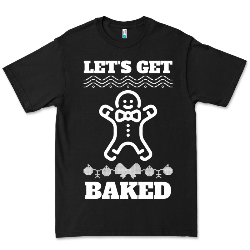 Let's Get Baked Smoking Weed Funny Christmas Gift 1 Premium Tee by lanVoArt | Teevron
