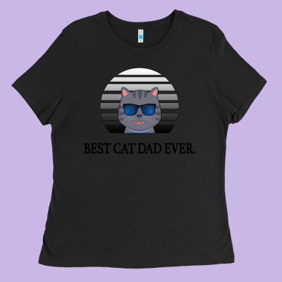 Best Cat Dad Ever Ladies Tee Designed By Bettercallsaul