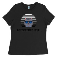 Black Best Cat Dad Ever Ladies Tee - Bettercallsaul