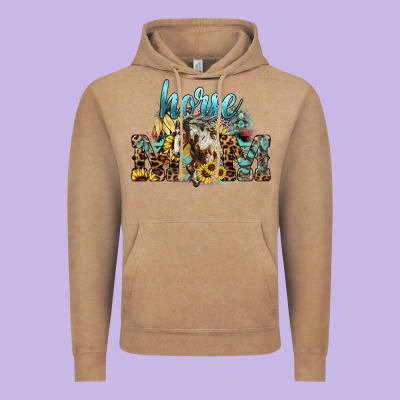 Horse Mom Vintage Hoodie Designed By Howdyjamesfarm