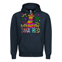 Navy Let's Get Smashed Zipper Hoodie - CowhideDigitalArt