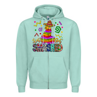 Seafoam Let's Get Smashed Zipper Hoodie - CowhideDigitalArt