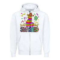 White Let's Get Smashed Zipper Hoodie - CowhideDigitalArt