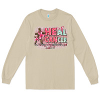 Mushroom heal cancer luke 1 37 Long Sleeve Tee - CowGirlArtShop