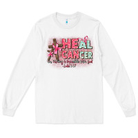 White heal cancer luke 1 37 Long Sleeve Tee - CowGirlArtShop