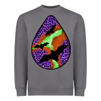 Storm halloween bat  teardrop Heavyweight Sweatshirt - BundleAndBundleShop