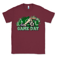 Burgundy Game day Soccer Classic Tee - NancyCooperArtShop