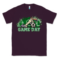 Plum Game day Soccer Classic Tee - NancyCooperArtShop
