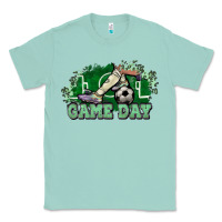 Seafoam Game day Soccer Classic Tee - NancyCooperArtShop