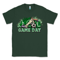 Sports Green Game day Soccer Classic Tee - NancyCooperArtShop
