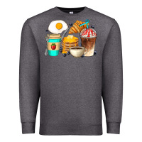 Charcoal Heather Breakfast Coffee Cups Premium Sweatshirt - Artiststas