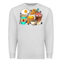 Dove Grey Breakfast Coffee Cups Premium Sweatshirt - Artiststas