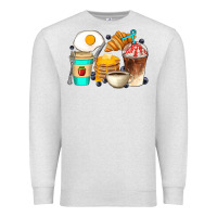 Oatmeal Heather Breakfast Coffee Cups Premium Sweatshirt - Artiststas