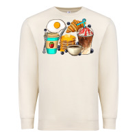 Sandshell Breakfast Coffee Cups Premium Sweatshirt - Artiststas
