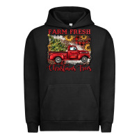 Pigment Black farm fresh christmas trees Urban Hoodie - BarkalooDesign