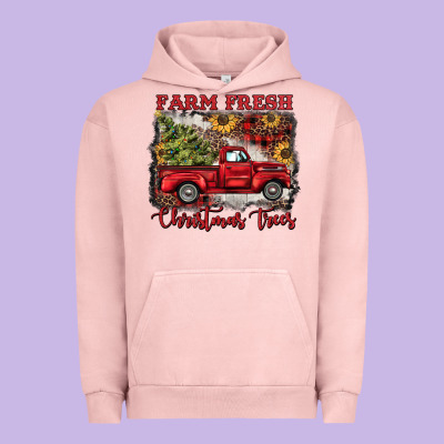 Farm Fresh Christmas Trees Urban Hoodie Designed By Barkaloodesign