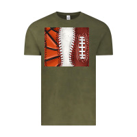 Vintage Olive baseball and basketball and football tumbler tbs Vintage Tee - TumblerDesignByShophia