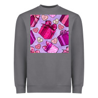 Storm valentines day gift box and cookie seamless pattern Heavyweight Sweatshirt - BundleAndBundleShop