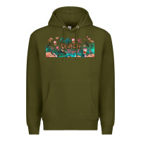 Army Green coffe teach repeat libbey glass Premium Hoodie - BundleAndBundleShop