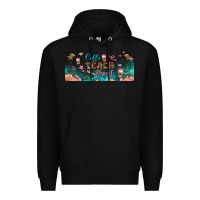Black coffe teach repeat libbey glass Premium Hoodie - BundleAndBundleShop