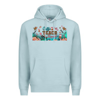 Blue Mist coffe teach repeat libbey glass Premium Hoodie - BundleAndBundleShop