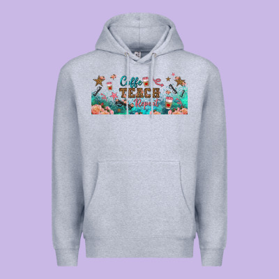 Coffe Teach Repeat Libbey Glass Premium Hoodie Designed By Bundleandbundleshop