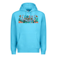 Ocean Blue coffe teach repeat libbey glass Premium Hoodie - BundleAndBundleShop