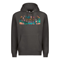 Smoke coffe teach repeat libbey glass Premium Hoodie - BundleAndBundleShop