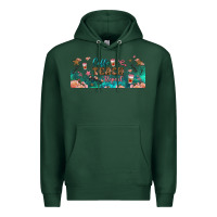 Sports Green coffe teach repeat libbey glass Premium Hoodie - BundleAndBundleShop