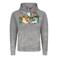 Cloud Rock Dog coffee cups Vintage Hoodie - HowdyJamesFarm